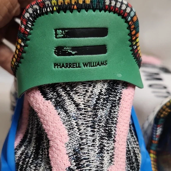 Adidas  Pharrell Williams NMD Human Race Trail Solar Pack Sneakers (M Size  10)